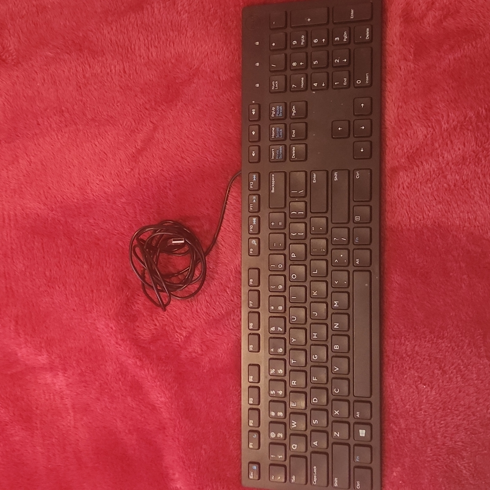 DELL Keyboard USB Wired Desktop Windows/MacBook Black